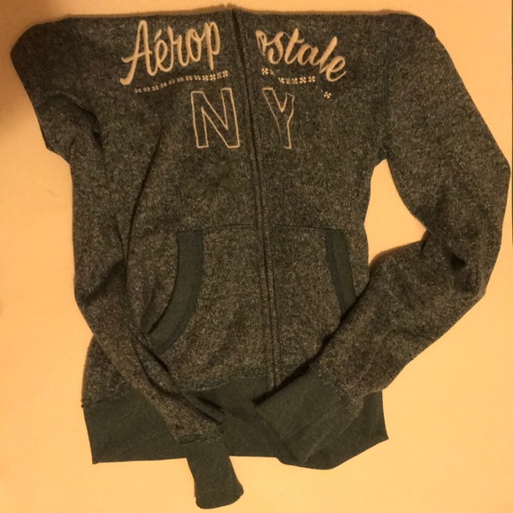 Aeropostale fur lined  hoodie size XS - Picture 2 of 2